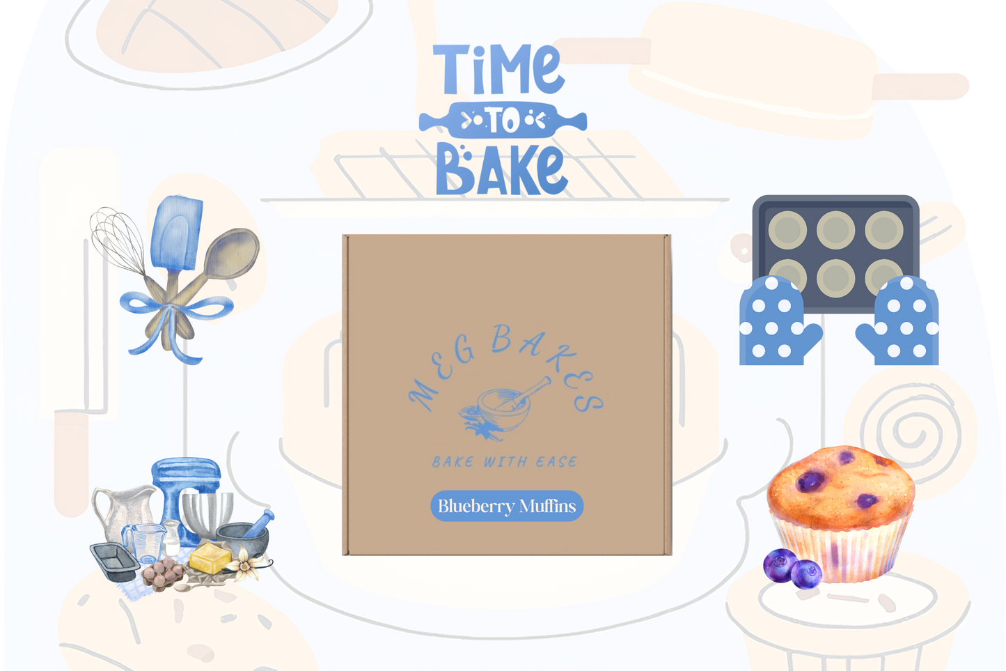 Blueberry Muffins Kit
