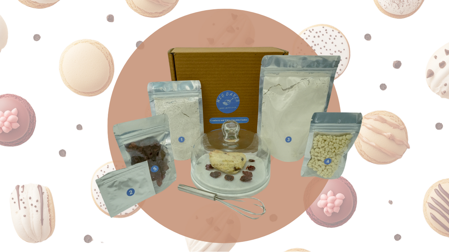 Cranberry and White Chocolate Cookies Kit