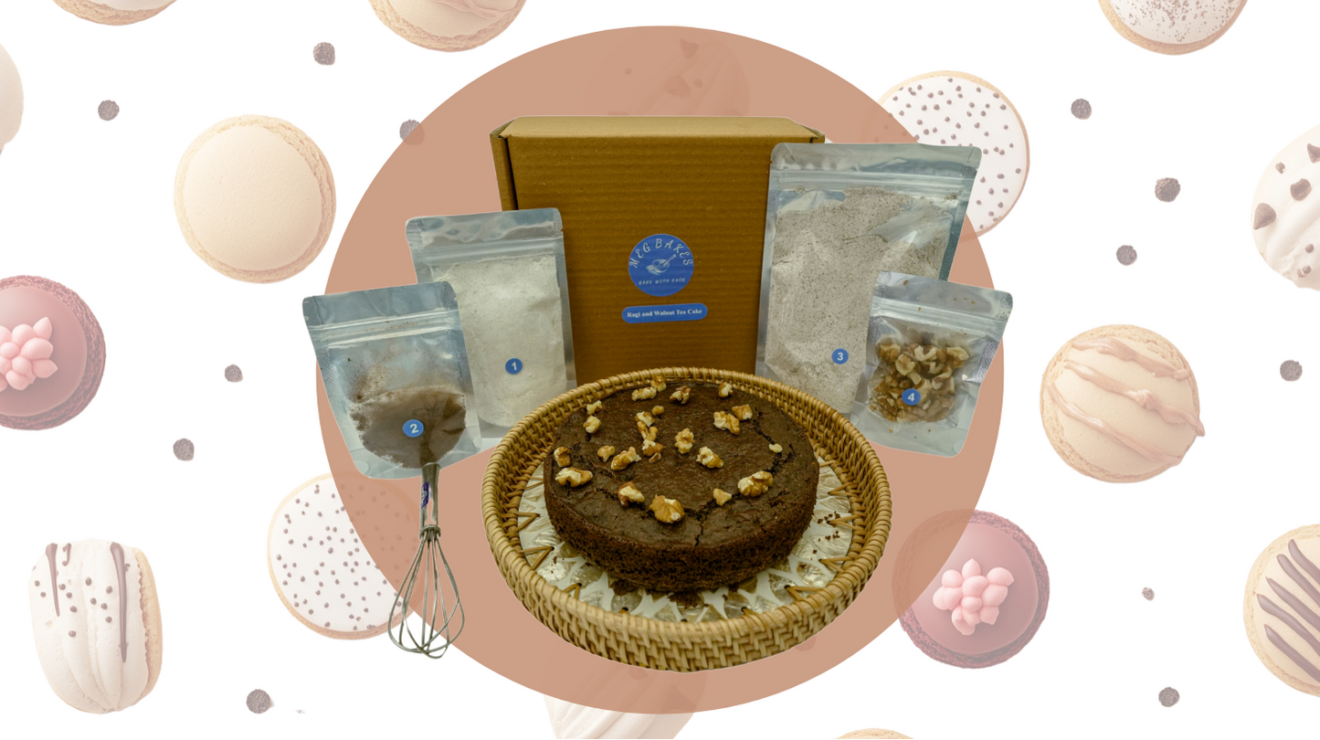 Ragi and Walnut Tea Cake Kit